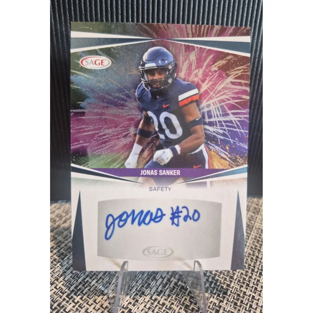 2024 Sage Jonas Sanker #A-JS Silver Fireworks Autographs (AU) (RC) Saints
